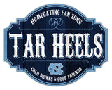 Fan Creations North Carolina Tar Heels 12 Inch Homegating Tavern Wood Sign Fan Gear NCAA North Carolina Tar Heels