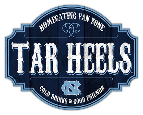 Fan Creations North Carolina Tar Heels 12 Inch Homegating Tavern Wood Sign Fan Gear NCAA North Carolina Tar Heels