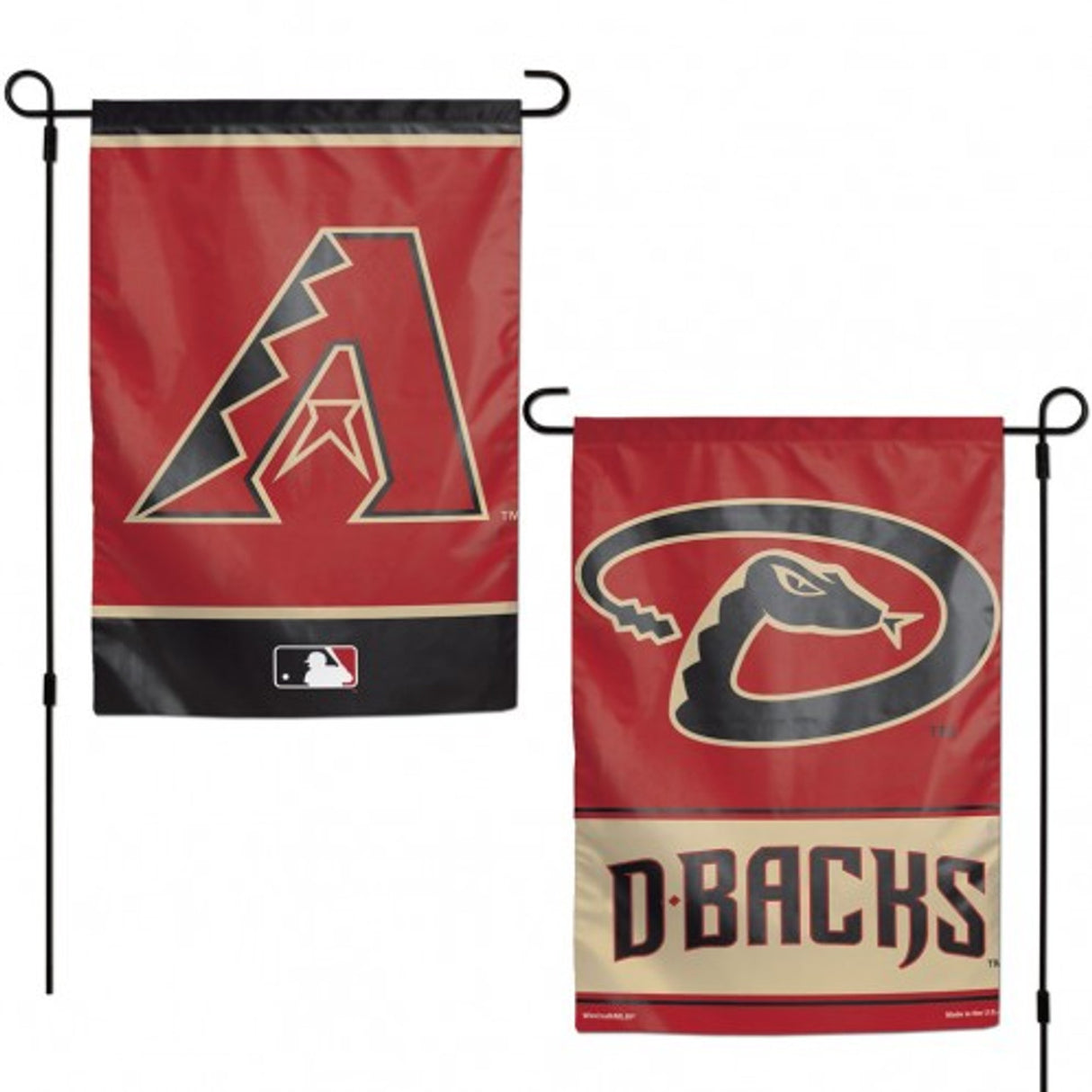 Wincraft Arizona Diamondbacks Garden Style 2 Sided Flag 12x18 Fan Gear MLB Arizona Diamondbacks