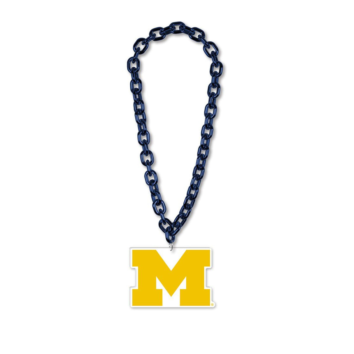 Wincraft Michigan Wolverines Big Chain Necklace Fan Gear NCAA Michigan Wolverines
