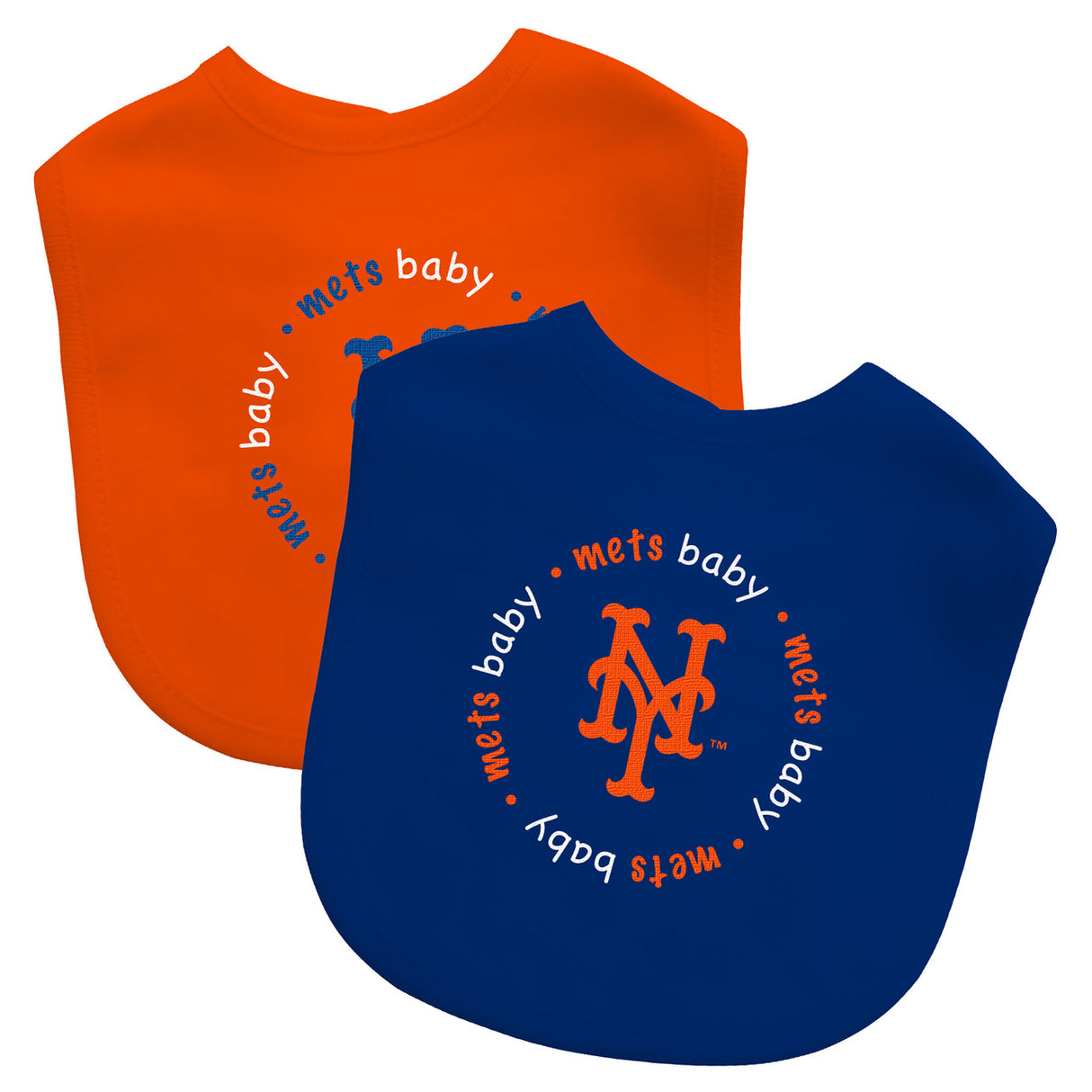 Masterpieces Puzzle Company New York Mets 2 Pack Baby Bib Fan Gear MLB New York Mets