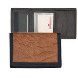 Rico Industries Florida Marlins Leather/Nylon Embossed Tri-Fold Wallet Fan Gear MLB Florida Marlins