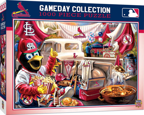Masterpieces Puzzle Company St. Louis Cardinals Gameday Design 1000 Piece Puzzle Fan Gear MLB St. Louis Cardinals