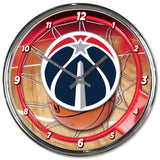 Wincraft Washington Wizards Chrome Round Wall Clock Fan Gear NBA Washington Wizards