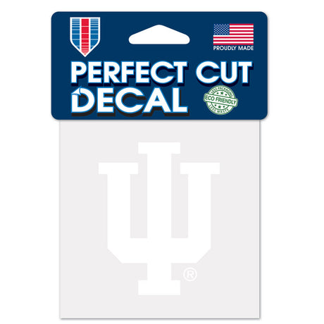 Wincraft Indiana Hoosiers White Perfect Cut Decal 4x4 Fan Gear NCAA Indiana Hoosiers