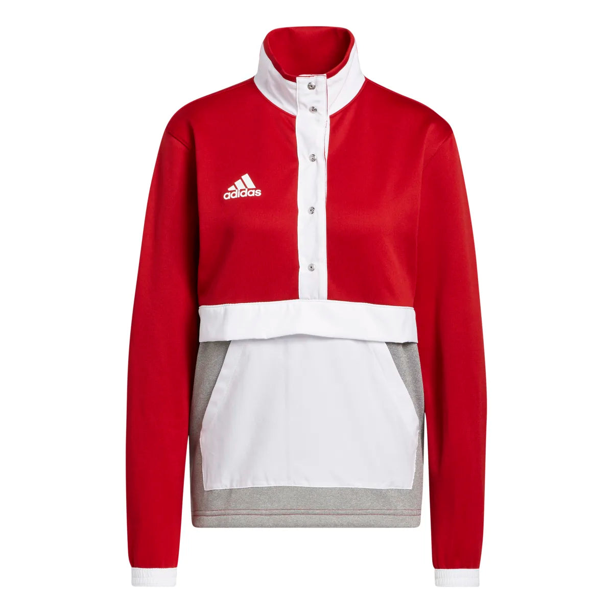 adidas Women's Team Issue 1/4 Snap Training Jacket (Tall)-1