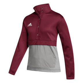 adidas Women's Team Issue 1/4 Snap Training Jacket -1