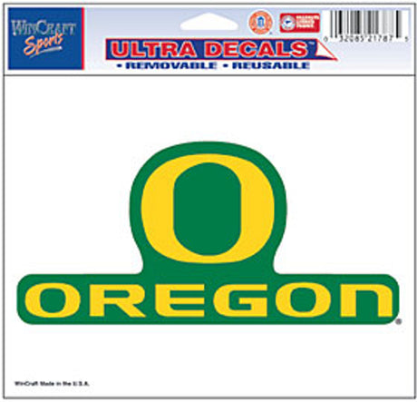 Wincraft Oregon Ducks Color Ultra Decal 5x6 Fan Gear NCAA Oregon Ducks