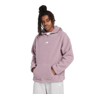 New Balance Men's Hoops Sherpa Top Mens Apparel Sweatshirts & Fleece