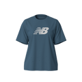 New Balance Women's Sport Jersey Relaxed Logo T-Shirt Womens Apparel Shirts & Tops