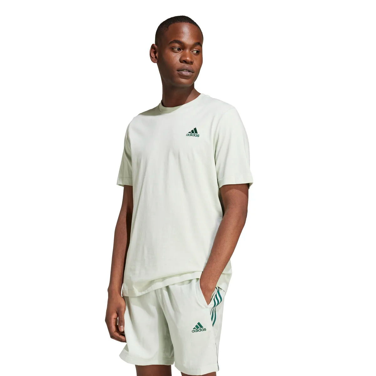 adidas Men's Essentials Single Jersey Embroidered Small Logo T-Shirt Mens Apparel Shirts & Tops