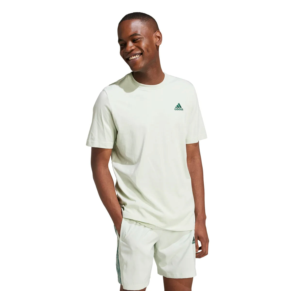 adidas Men's Essentials Single Jersey Embroidered Small Logo T-Shirt Mens Apparel Shirts & Tops