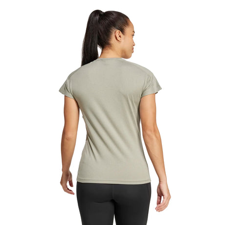 adidas Women's Aeroready Train Essentials Minimal Branding V-Neck T-Shirt Womens Apparel Shirts & Tops