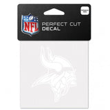 Wincraft Minnesota Vikings White Perfect Cut Decal 4x4 Fan Gear NFL Minnesota Vikings