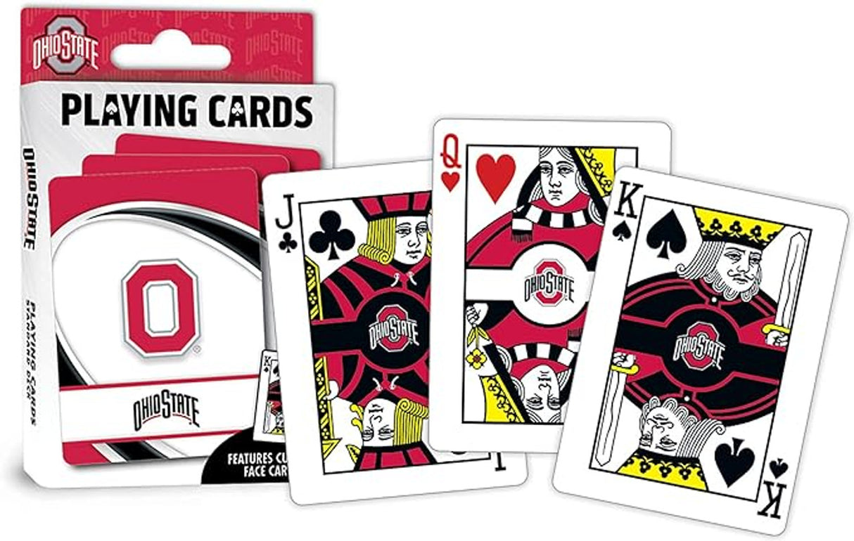 Masterpieces Puzzle Company Ohio State Buckeyes Alternate Logo Playing Cards Fan Gear NCAA Ohio State Buckeyes