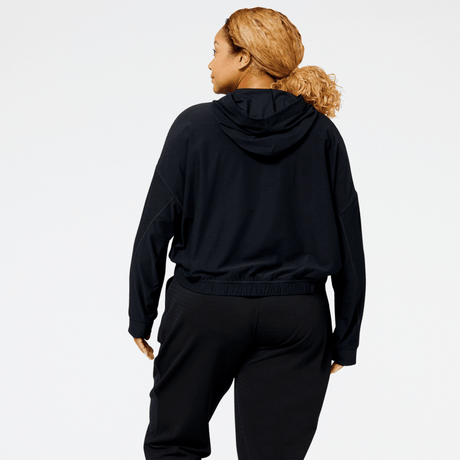 New Balance Women's Tech Training Spacedye Fashion Layer Womens Apparel Sweatshirts & Fleece