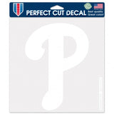 Wincraft Philadelphia Phillies White Perfect Cut Decal 8x8 - Special Order Fan Gear MLB Philadelphia Phillies