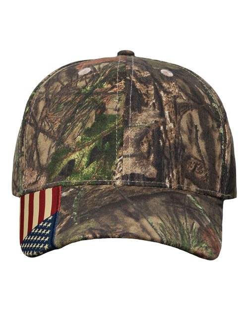 Kati Camo Woven USA Flag Cap Headwear