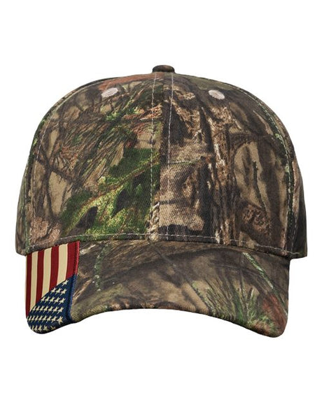 Kati Camo Woven USA Flag Cap Headwear