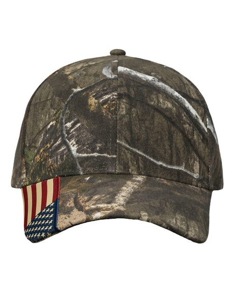 Kati Camo Woven USA Flag Cap Headwear