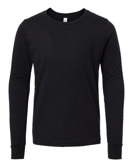 BELLA + CANVAS Youth Heather CVC Long Sleeve Tee Youth Apparel Shirts & Tops