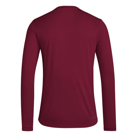 adidas Men's Long Sleeve Pregame BOS Long-Sleeve Top Mens Apparel Shirts & Tops