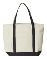 Liberty Bags XL Zippered Cotton Canvas Resort Tote Bags