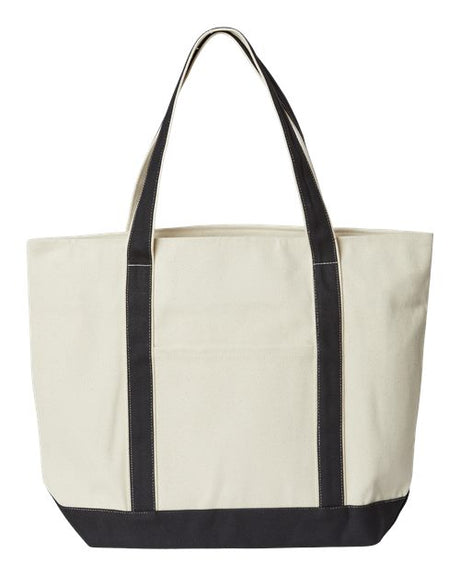 Liberty Bags XL Zippered Cotton Canvas Resort Tote Bags