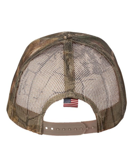 Kati Camo Woven USA Flag Mesh Cap Headwear