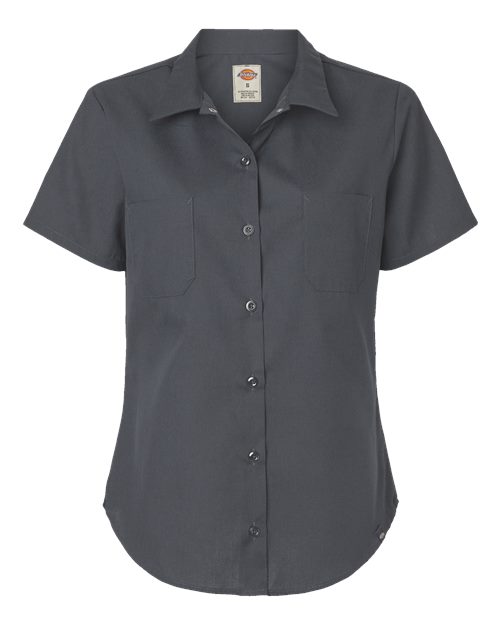 Dickies Women's Industrial Short Sleeve Work Shirt Corporate Apparel Shirts & Tops