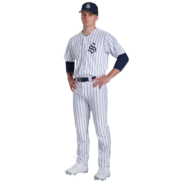 Champro Men's Triple Crown 2.0 Open-Bottom Pinstriped Baseball Pants