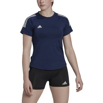 adidas Women's Hilo Jersey Cap Short Sleeve Shirt Volleyball apparel all