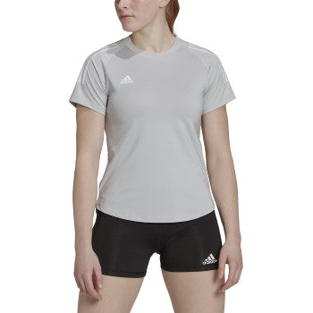 adidas Women's Hilo Jersey Cap Short Sleeve Shirt Volleyball apparel all