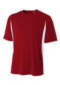 A4 Men's Cooling Performance Color Block Tee Mens