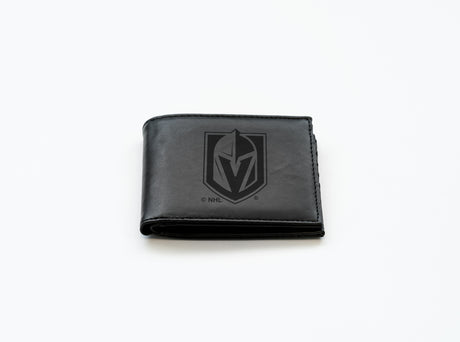 NHL Vegas Golden Knights Laser Engraved Billfold Fan Gear NHL Vegas Golden Knights