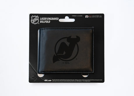 NHL New Jersey Devils Laser Engraved Billfold Fan Gear NHL New Jersey Devils