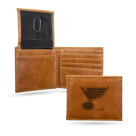 NHL St. Louis Blues Laser Engraved Billfold Fan Gear NHL St. Louis Blues