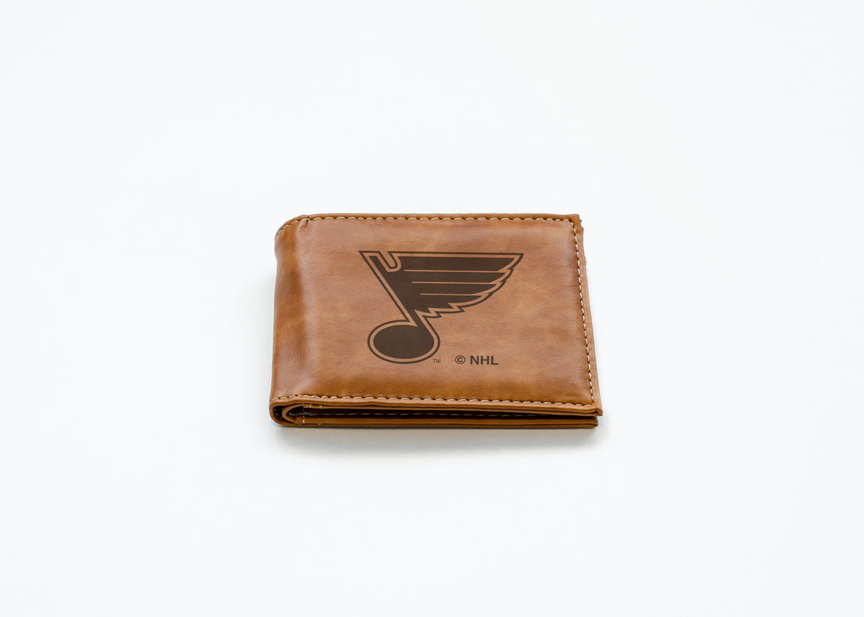 NHL St. Louis Blues Laser Engraved Billfold Fan Gear NHL St. Louis Blues