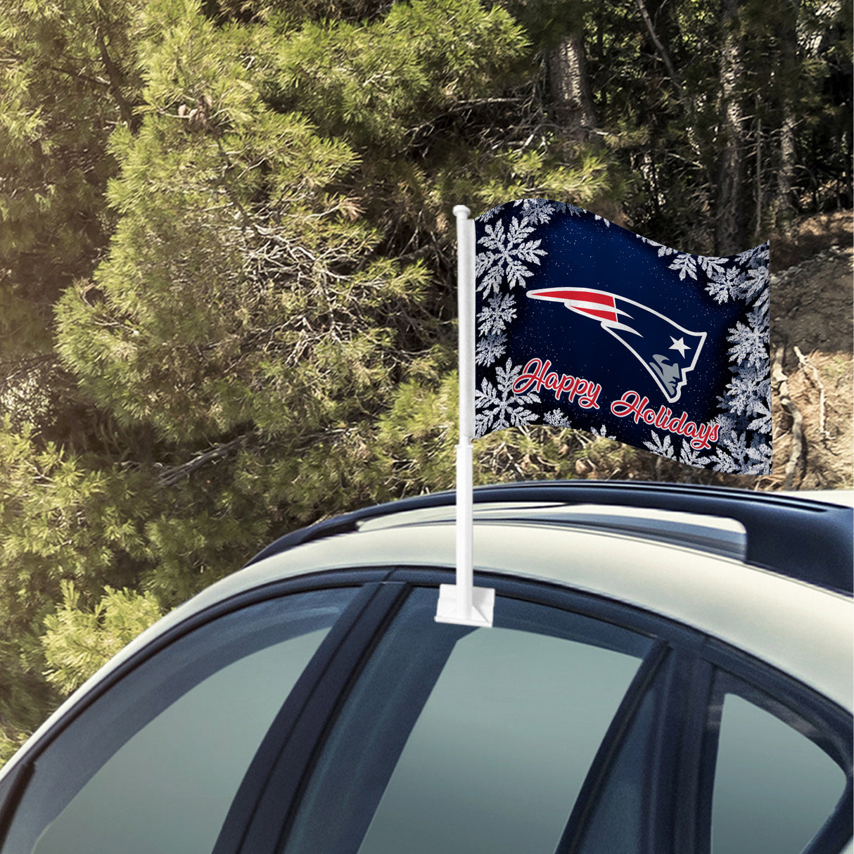 NFL New England Patriots Car Flag