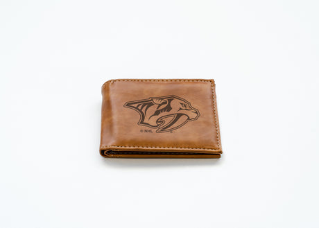 NHL Nashville Predators Laser Engraved Billfold Fan Gear NHL Nashville Predators