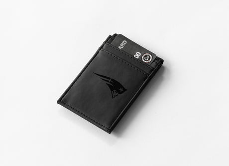 NFL New England Patriots Laser Engraved Front Pocket Wallet Fan Gear NFL New England Patriots