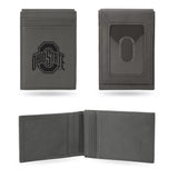 NCAA Ohio State Buckeyes Laser Engraved Front Pocket Wallet Fan Gear NCAA Ohio State Buckeyes