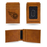 NFL Tennessee Titans Laser Engraved Front Pocket Wallet Fan Gear NFL Tennessee Titans