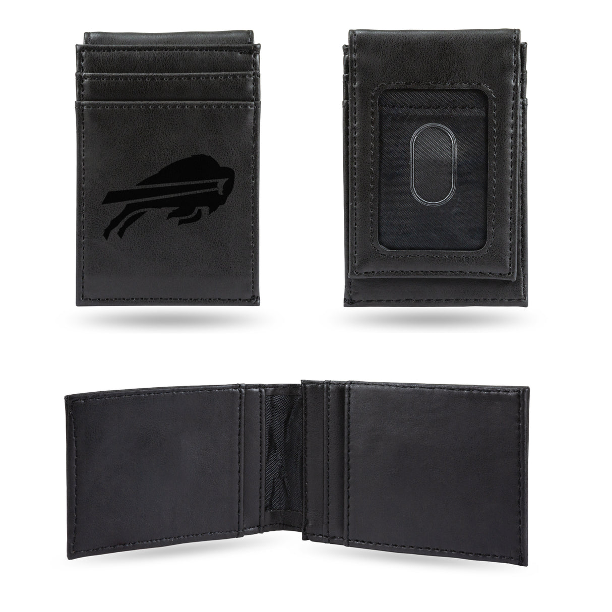 NFL Buffalo Bills Laser Engraved Front Pocket Wallet Fan Gear NFL Buffalo Bills