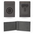 NHL Boston Bruins Laser Engraved Front Pocket Wallet Fan Gear NHL Boston Bruins