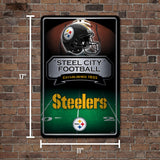 NFL Pittsburgh Steelers Large Metal Sign