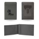 NCAA Mississippi Rebels - Ole Miss Laser Engraved Front Pocket Wallet Fan Gear NCAA Mississippi Rebels