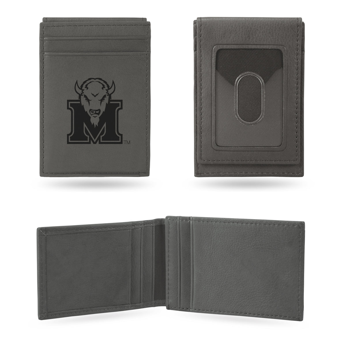NCAA Marshall Thundering Herd Laser Engraved Front Pocket Wallet Fan Gear NCAA Marshall Thundering Herd