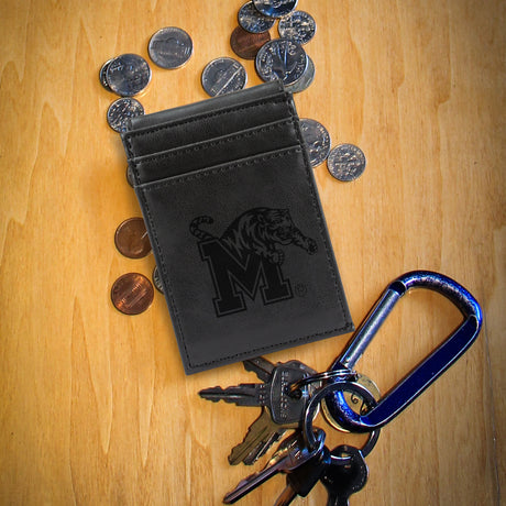 NCAA Memphis Tigers Laser Engraved Front Pocket Wallet Fan Gear NCAA Memphis Tigers