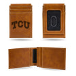 NCAA TCU Horned Frogs Laser Engraved Front Pocket Wallet Fan Gear NCAA TCU Horned Frogs